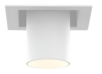 Eurofase Lighting TGO1STL02PD1540 Tango LED 1 Light Square Trimless Pulldown, Wattage 15W, Color Temperature 4000K, White Finish