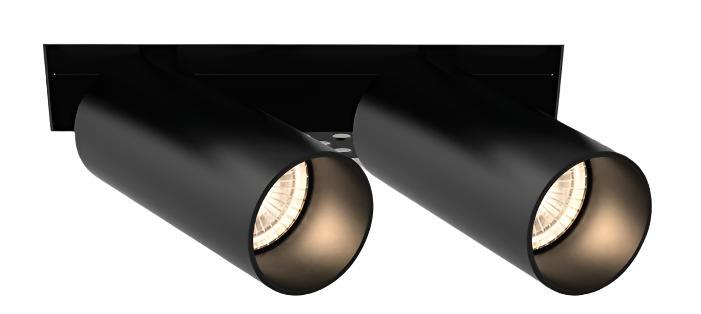 Eurofase Lighting TGO2T01STST1527 30W Tango LED w/o Trim, Spot, 2-Light, 120V-277V, 2700K, Black Finish