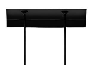 Eurofase Lighting TGO2T01SUSU1540 Tango 2 Light 30W LED Trimless Suspension, CCT  4000K, Black/ Clear Finish