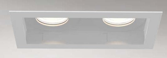 Eurofase Lighting TGO2T02RFRF1030FCL 20W Tango LED w/ Trim, 2-Light, Wide Flood, 120V-277V, 3000K, White, Clear Finish