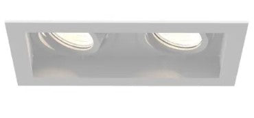 Eurofase Lighting TGO2T02RGRG1027WCL 20W Tango LED w/ Trim, Gimbal, 2-Light, Wide, 120V-277V, 27K, White, Clear Finish