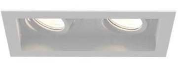 Eurofase Lighting TGO2T02RGRG1530FCL 30W Tango LED w/ Trim, Gimbal, 2-Light, Wide, 2-Light, Wide Flood, 120V-277V, 3000K, White, Clear Finish