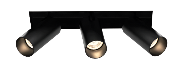Eurofase Lighting TGO3TL01STSTT1540 Tango 3-Light Trimless Spot, Wattage 15W, Color Temperature  4000K, Black Finish