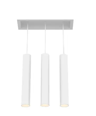 Eurofase Lighting TGO3T01SUSUU1530 45W Tango LED With Trim, Pendant, 3-Light, 120V-277V, 3000K, Black