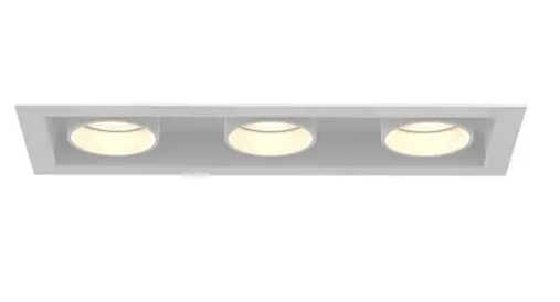 Eurofase Lighting TGO3T02PDPDD1530 45W Tango LED With Trim, Pull Down, 3-Light, 120V-277V, 3000K, White