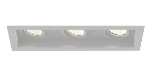 Eurofase Lighting TGO3T02RGRGG1027MCL 30W Tango LED With Trim, Gimbal, 3-Light, Medium, 120V-277V, 2700K, White, Clear