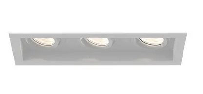 Eurofase Lighting TGO3T02RGRGG1027MCL 30W Tango LED With Trim, Gimbal, 3-Light, Medium, 120V-277V, 2700K, White, Clear