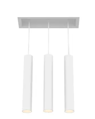Eurofase Lighting TGO3T02SUSUU1530 45W Tango LED With Trim, Pendant, 3-Light, 120V-277V, 3000K, White
