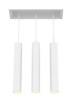 Eurofase Lighting TGO3T02SUSUU1540 45W Tango LED w/ Trim, Pendant, 3-Light, 120V-277V, 4000K, White Finish