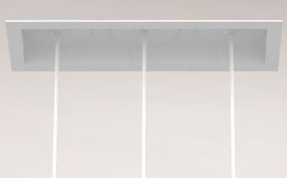 Eurofase Lighting TGO3TL02SUSUU1530 45W Tango LED w/o Trim, Pendant, 3-Light, 120V-277V, 3000K, White Finish