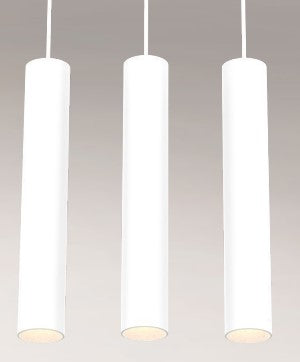 Eurofase Lighting TGO3TL02SUSUU1530 45W Tango LED w/o Trim, Pendant, 3-Light, 120V-277V, 3000K, White Finish
