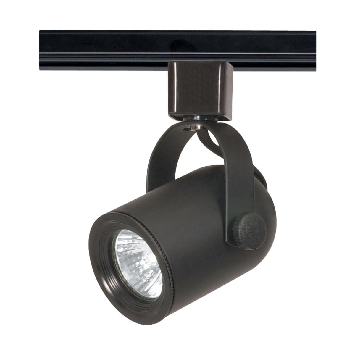 Nuvo TH316 1-Light MR16 Track Head, Round Back, GU10 Base, 50W, Black Finish