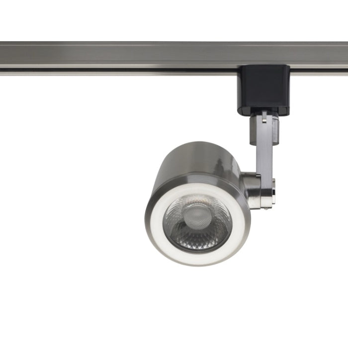 Nuvo TH457 1 Light LED Track Head, Wattage 12W, Taper Back, Brushed Nickel, 36° Beam