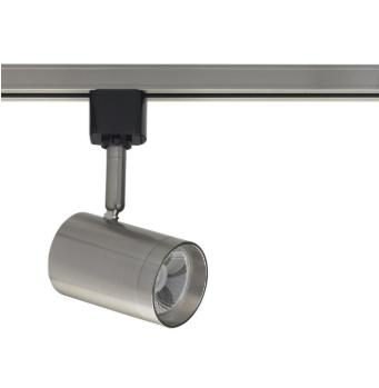 Nuvo TH477 1 Light - LED - 12W Track Head Light - Small Cylinder - Brushed Nickel Finish - 36 Deg. Beam