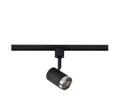 Nuvo TH638 12 Watt LED Small Cylindrical Track Head Light 3000K Matte Black and Brushed Nickel Finish