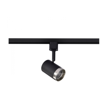 Nuvo TH648 12 Watt LED Small Cylindrical Track Head 3000K Matte Black and Brushed Nickel Finish