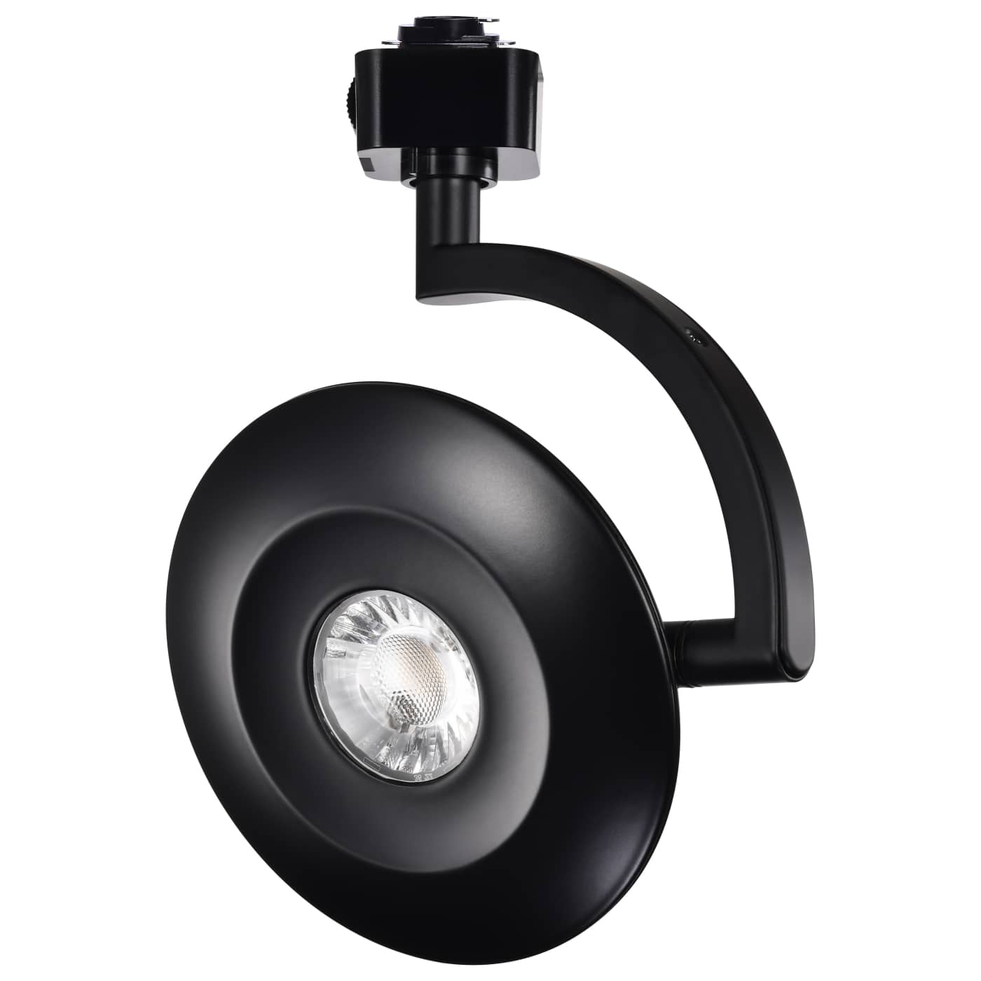 Satco TH674 LED Orb Track Head H Style Ceiling Light - Selectable CCT - Beam Angle: 36 Degree - Shape: Round - Finish: Black