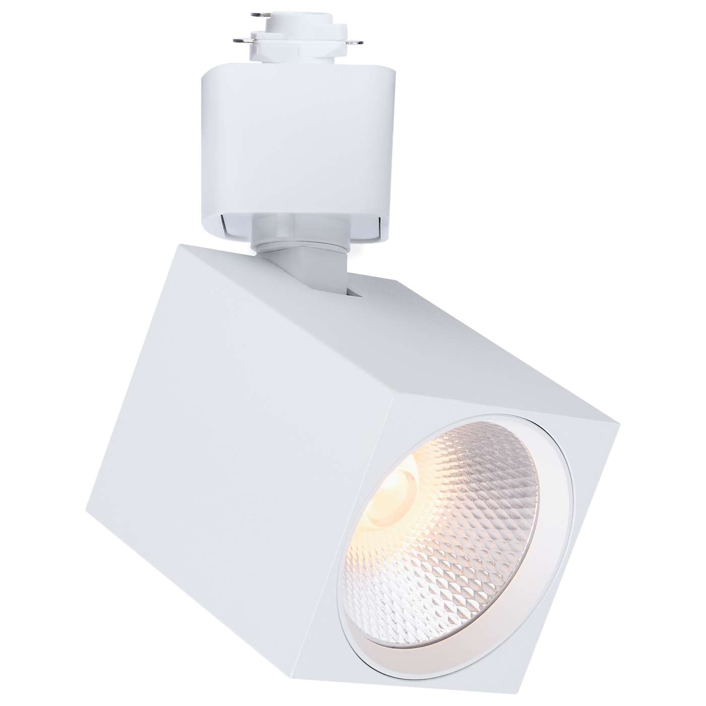 Satco TH754 LED H-Type Track Head Ceiling Light - Selectable CCT - Beam Angle: 48 Degree - Shape: Square - Finish: White