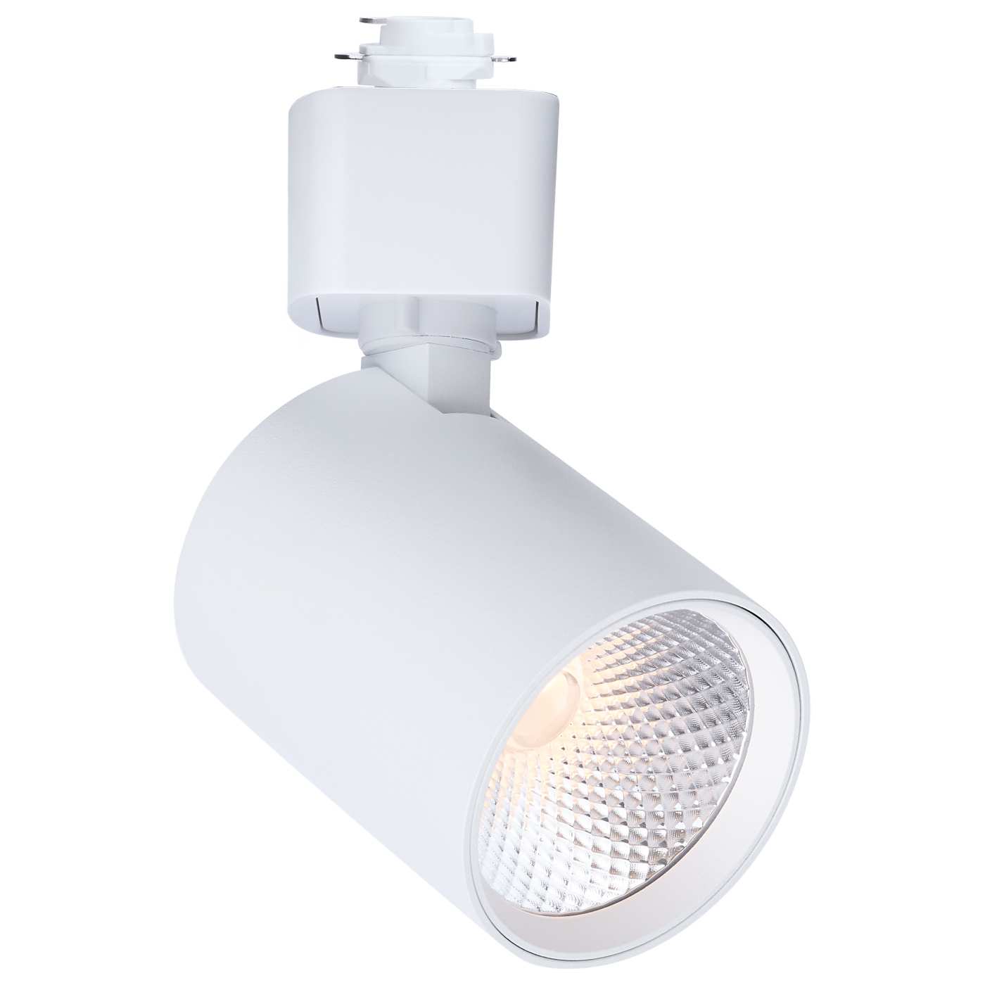 Satco TH761 LED H-Type Track Head Ceiling Light - Selectable CCT - Beam Angle: 36 Degree - Shape: Round - Finish: White