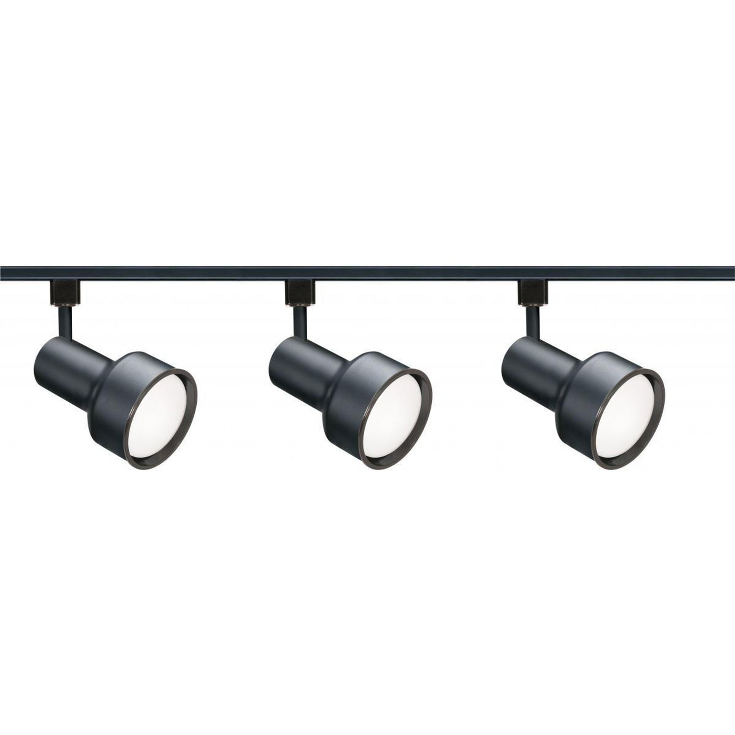 Nuvo TK321 4 Foot 3-Light Track Light Kit, R30, Step Cylinder, Black
