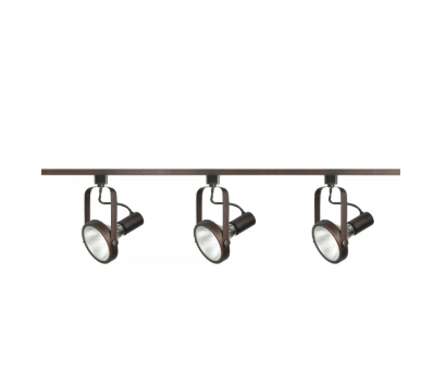 Nuvo TK362 3 Light - PAR30 - Gimbal Ring Track Kit - 4 foot Track - Russet Bronze Finish