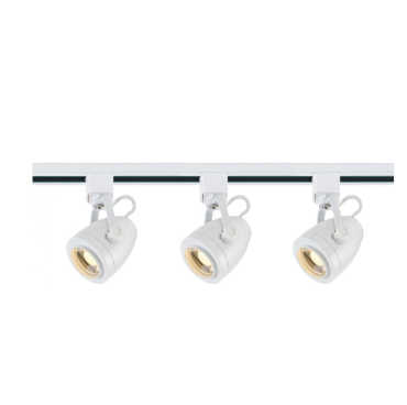 Nuvo TK413 LED Track Lighting Kit Light - 12 Watt LED - 3000K - 4 foot Track - 36 degree - Pinch back shape - White finish