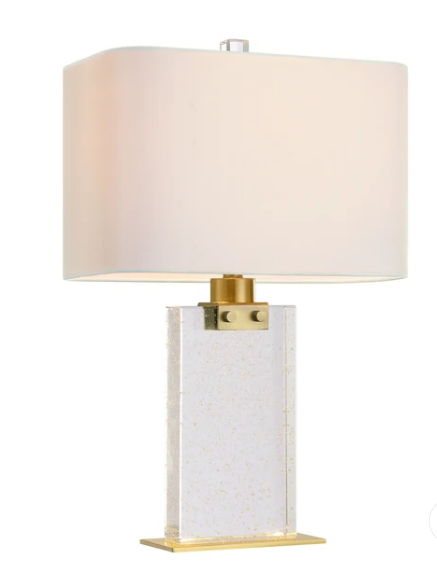 SDQ Lighting TL10402GD Table Lamp Contemporary Antique Brass LED Table Light