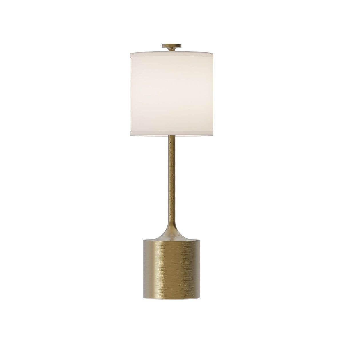 Alora Mood TL418726BGIL 26" Tall Issa 1-Light LED Table Lamp - Brushed Gold / Ivory Linen Shade