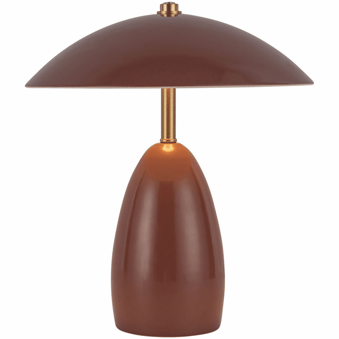 Alora Mood TL437409BGD Poppy 10.63 inch 3.00 watt Burgundy Table Lamp Portable Light