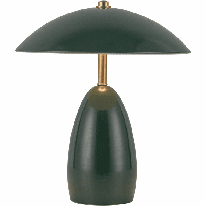 Alora Mood TL437409PGN Poppy 10.63 inch 3.00 watt Pine Green Table Lamp Portable Light