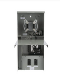 Siemens TL77NT Temporary Power Outlet Panel with Two 20-Amp Duplex Receptacles, Top Feed, Ring Meter Socket