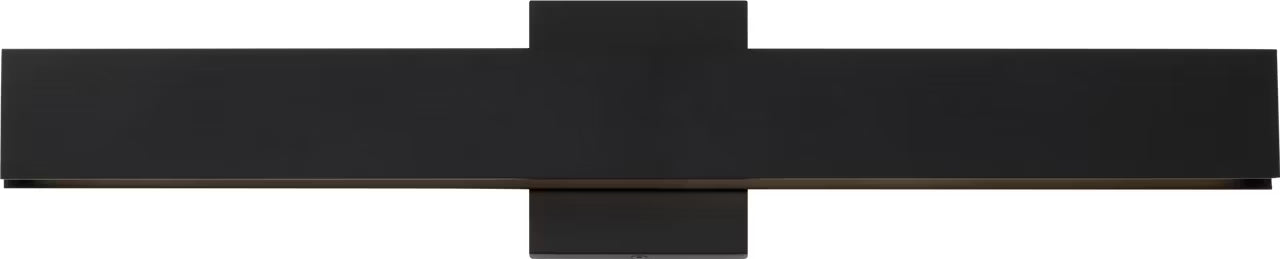 Visual Comfort Architectural 700BCBAU24B-LED930 Modern Sean Lavin Bau LED 24 inch Nightshade Black Bath Light Wall Light in LED 90 CRI 3000K 120V, Integrated LED