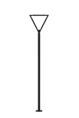 Westgate TOL-A2-3L-BK Natural Designer Tree of Light Structure for Open Areas, Wattage 75W, Multi-Color Temperature 3000K/4000K/5000K, Black Finish