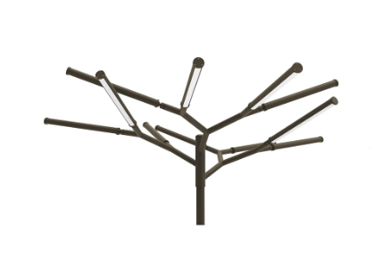 Westgate TOL-REDWOOD-BR Natural Designer Tree of Light Structure for Open Areas, Wattage 275W, Multi Color Temperature 3000K/4000K/5000K, Bronze Finish