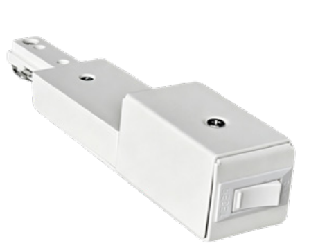 Westgate TR-LE-CL10A-WH Track Live End With 10A Current Limiter White