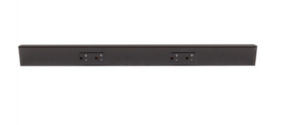 Task Lighting TR24-2BD-P-BK 24" Angled Power Strip, 2 Black Duplex Receptacles, Black Finish
