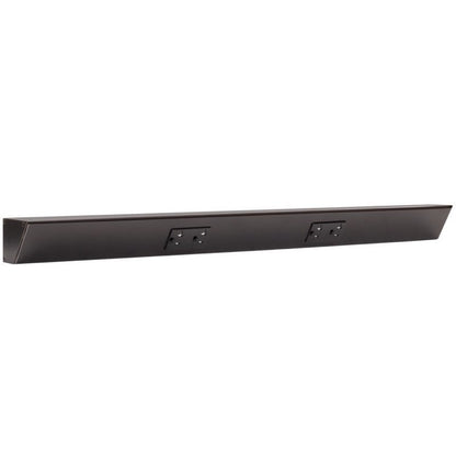 Task Lighting TR30-2BD-P-BK 30" Angled Power Strip, 2 Black Duplex Receptacles, Black Finish