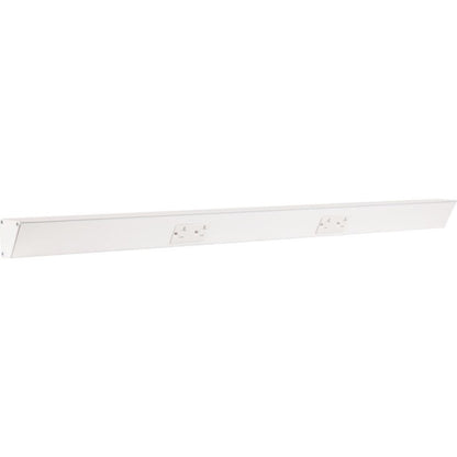 Task Lighting TR36-2WD-P-WT 36" Angled Power Strip, 2 White Duplex Receptacle, White Finish