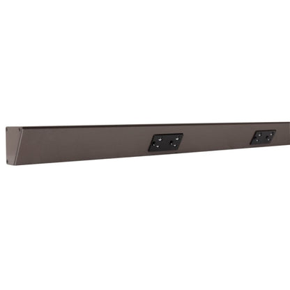 Task Lighting TR42-3BD-P-BZ 42" Angled Power Strip - 3 Black Duplex Receptacles - Bronze