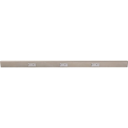 Task Lighting TR42-3GD-P-SN 42" Angled Power Strip - 3 Gray Duplex Receptacles - Satin Nickel
