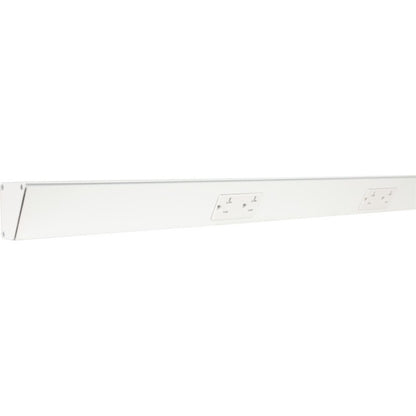 Task Lighting TR42-3WD-P-WT 42" Angled Power Strip - 3 White Duplex Receptacles - White