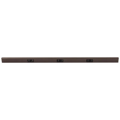 Task Lighting TR48-3BDBZ-6PK 48" Angled Power Strip - 3 Black Duplex Receptacles - Bronze Finish, Pack of 6