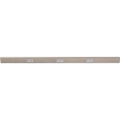 Task Lighting TR48-3GDSN-6PK 48" Angled Power Strip - 3 Gray Duplex Receptacles - Satin Nickel Finish, Pack of 6