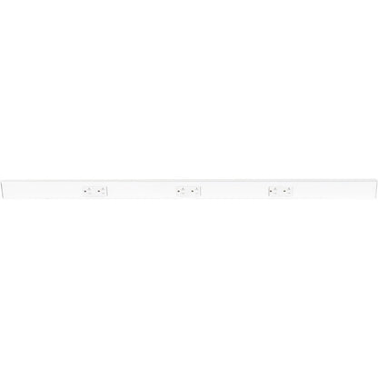 Task Lighting TR48-3WDWT-6PK 48" Angled Power Strip - 3 White Duplex Receptacles - White Finish, Pack of 6