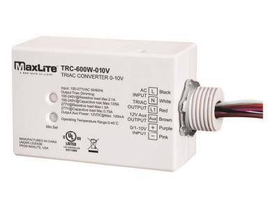MaxLite TRC-600W-010V C-max Network Controls Triac Converter 0-10V With 12V Aux