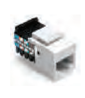 Task Lighting TRO-CON-CAT6-B Snap-in data cat6, 8 conductor channel rated connector. 250MHZ Black Finish
