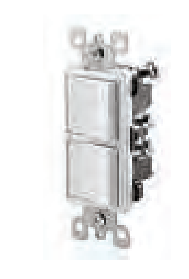 Task Lighting TRO-DS-(2)3WS-B Decora double switch with two 3-way ...