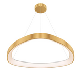 DALS Lighting TRPD34-CC-GD Triangle Pendant 5CCT - Gold Finish