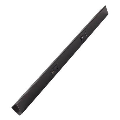 Task Lighting TRU36-2BD-P-BK 36" Angled Power Strip with Black USB / Receptacles, Black Finish
