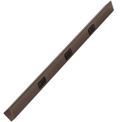 Task Lighting TRU42-3BD-P-BZ 42" Angled Power Strip with Black USB / Receptacles - Bronze Finish